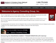 Tablet Screenshot of agencyconsulting.com